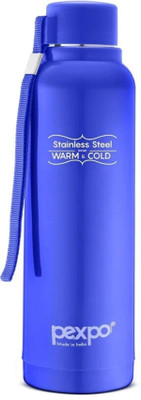 pexpo 680 ml Steel Bottle(Pack of 1, Blue)