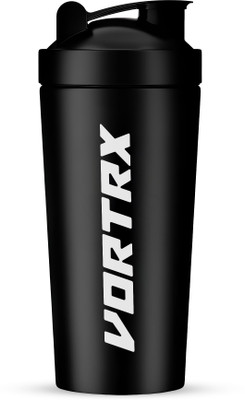 Vortrx 750 ml Steel Shaker(Pack of 1, Black)