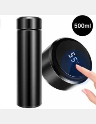 VSMS TRADERS 500 ml Steel Bottle(Pack of 1, Black)