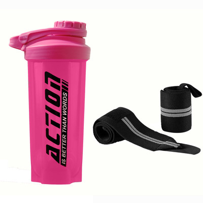 TRUE INDIAN 700 ml Tritan Shaker(Pack of 2, Pink)