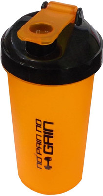 Piru 700 ml Plastic Shaker(Pack of 1, Orange)