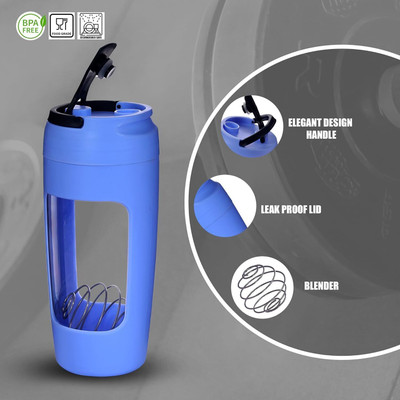 sk bazaar 700 ml Plastic Shaker(Pack of 1, Light Blue)