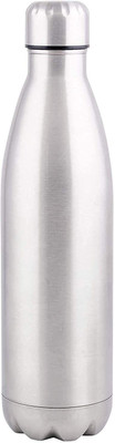 Adnate 1000 ml Flask, Silver 1000 ml Bottle Vaccum Thermosteel 24 Hours Hot and Cold 1000 ml Flask(Pack of 1, Silver, Steel)