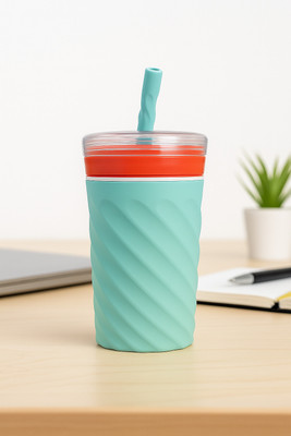 kitz 450 ml Silicone, Plastic Sipper(Pack of 1, Blue)