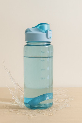 shrijan innovation 900 ml Plastic Bottle(Pack of 1, Blue, Green)