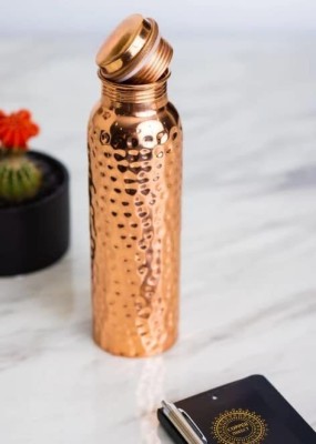 GRD International Hammered Pure Copper Water Bottle 900 ml Bottle(Pack of 1, Copper, Copper)