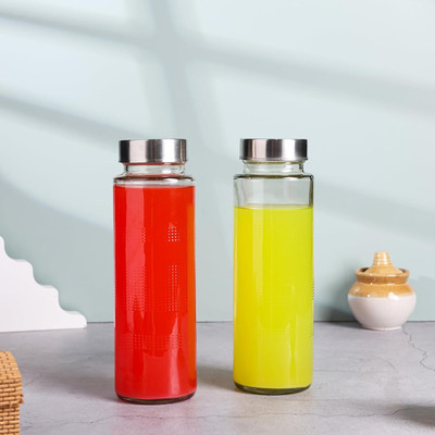 RITKRU 750 ml Glass Bottle(Pack of 2, Clear)