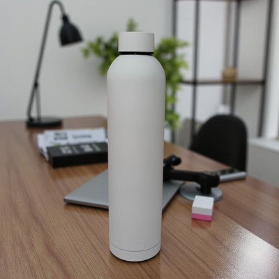 Minura 800 ml Stainless Steel Bottle(Pack of 1, White)