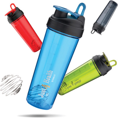 SCL Steelo 700 ml Plastic Shaker(Pack of 1, Blue)