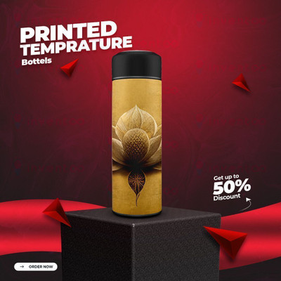 inventoo 500 ml Steel Bottle(Pack of 1, Multicolor)