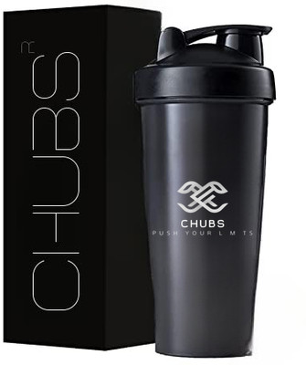 Chubs 700 ml Plastic Shaker(Pack of 1, Black)