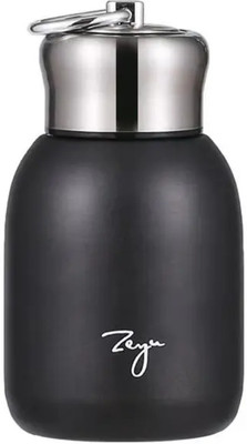 Zeya 300 ml Steel Flask(Pack of 1, Black)