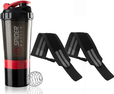 TRUE INDIAN 500 ml Plastic Shaker(Pack of 3, Red, Black)