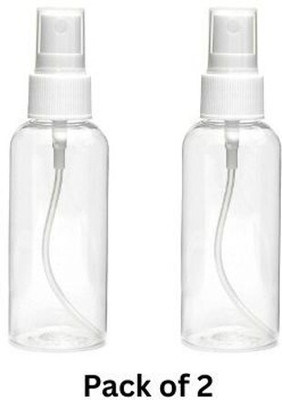 NK TRADING 100 ml PET, Plastic Spray Bottle(Pack of 2, White)