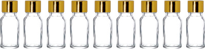 ceeyu 10 ml Glass Bottle(Pack of 9, Clear)