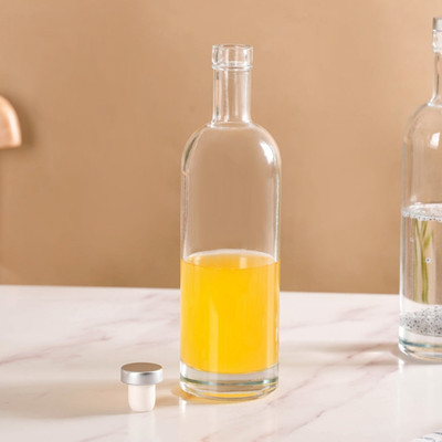 Nestasia 500 ml Glass Bottle(Pack of 4, Clear)