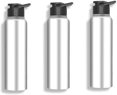Tannu Craft 900 ml Stainless Steel Bottle(Pack of 3, Silver)