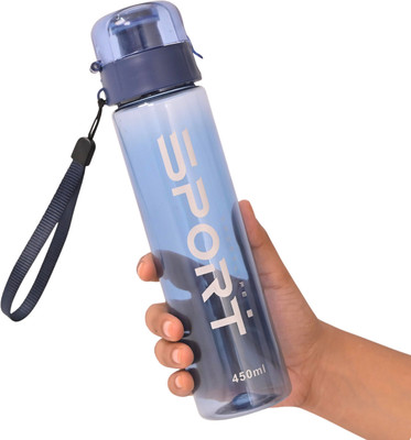 HSR Leak‑Proof Sports Water Bottle Durable BPA‑Free Plastic Gym Bottle 450 ml Bottle(Pack of 1, Blue, Plastic)