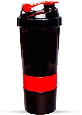 Snipper 500 ml Plastic Shaker(Pack of 1, Red, Black)