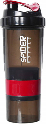 HouseOfCommon 506 ml Tritan, Plastic Shaker(Pack of 1, Red)