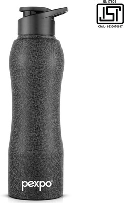 pexpo 1000 ml Steel Bottle(Pack of 1, Black)