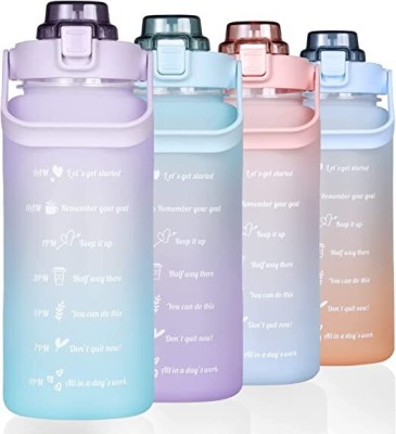 Urban SS 1000 ml BPA Free Travel Leakproof Water Bottle for Home & Gym 1000 ml Bottle With Drinking Glass(Pack of 1, Multicolor, Plastic)