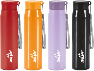 MILTON 780 ml Steel Bottle(Pack of 4, Multicolor)