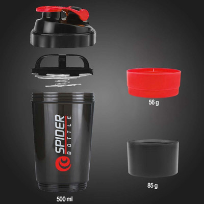 JAINSON MARTIN 500 ml Plastic Shaker(Pack of 1, Multicolor)