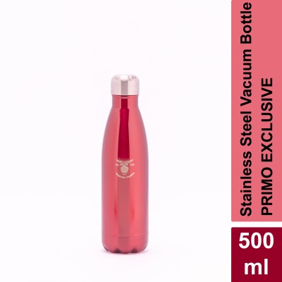EAGLE Primo Exclusive Stainless Steel Vacuum Double Wall Hot & Cold Bottle 500 ml Flask(Pack of 1, Red, Steel)