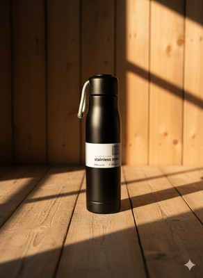 R M ENTER 500 ml Stainless Steel Flask(Pack of 1, Black)