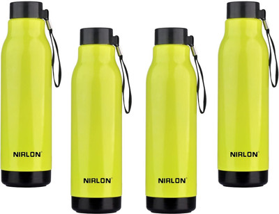 NIRLON 480 ml Steel Bottle(Pack of 4, Green)