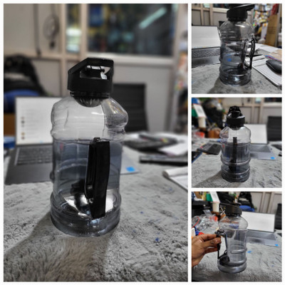 kashiraa 1500 ml Plastic Bottle(Pack of 1, Black)