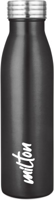 MILTON Breeze 750 Stainless Steel Water Bottle, 730 ml, Metallic Black 730 ml Bottle(Pack of 1, Black, Steel)