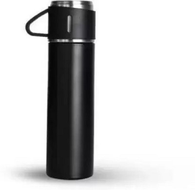 Sylviyaz 500 ml Steel Flask(Pack of 1, Black)