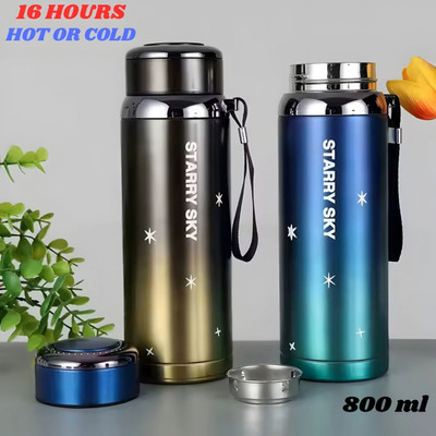 NAYA 800 ml Stainless Steel Flask(Pack of 1, Multicolor)