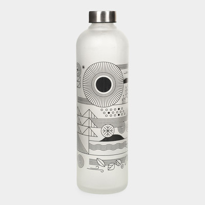 HitechMart 1000 ml Glass Bottle(Pack of 1, White)