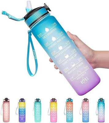 Zubix 1000 ml Plastic Sipper(Pack of 1, Multicolor)