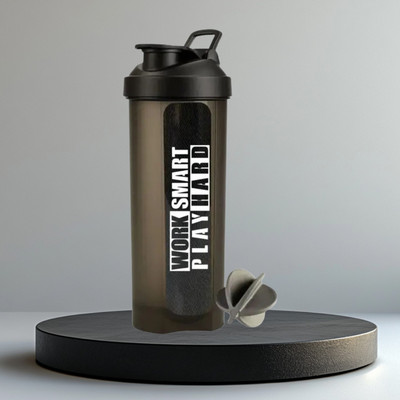 THINKFIT 700 ml Plastic Shaker(Pack of 1, Black)