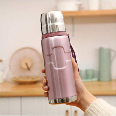3D METRO SUPER STORE 500 ml Steel Flask(Pack of 1, Pink)