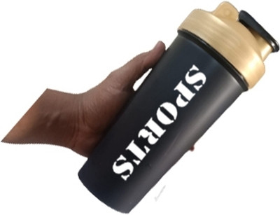 HouseOfCommon 700 ml Plastic Shaker(Pack of 1, Black)
