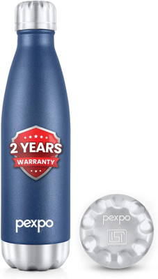 pexpo 500 ml Steel Flask(Pack of 1, Blue)