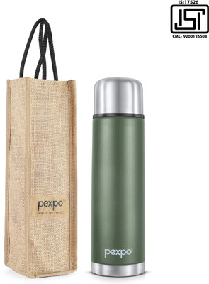 pexpo 500 ml Steel Flask(Pack of 1, Green)