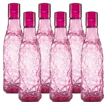 AK HUB 1000 ml Plastic Bottle(Pack of 6, Multicolor)
