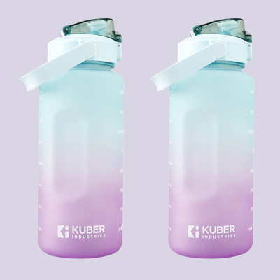 KUBER INDUSTRIES 2000 ml Plastic Bottle(Pack of 2, Purple)