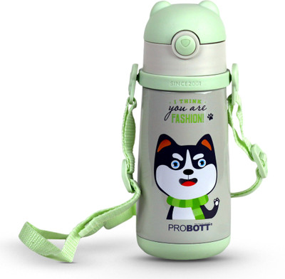 PROBOTT 371 ml Steel Flask(Pack of 1, Green)