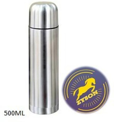 ZYSON ZYN Stainless Steel Double Walled Vacuum Flask / Water Bottle 500 ml Flask(Pack of 1, Silver, Steel)