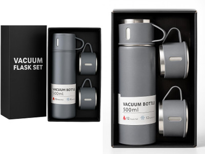 Zadds 500 ml Steel Flask(Pack of 2, Multicolor)