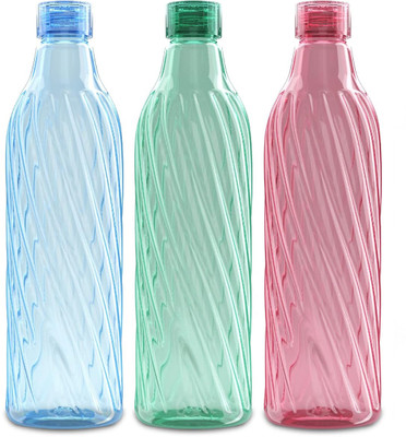 AVAIKSA 1000 ml Plastic Bottle(Pack of 3, Multicolor)