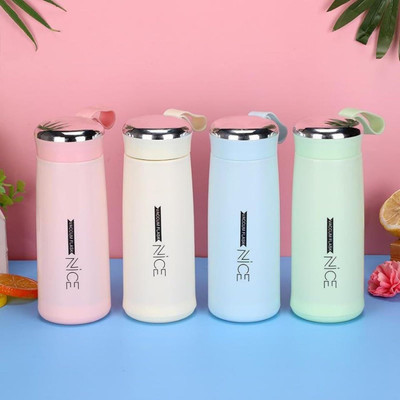 PRANT Nice Glass Water Bottle 400 ml Bottle Mat Toilet Cleaner(50 ml)
