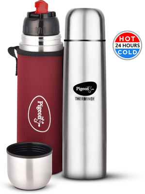 Pigeon BULLET VACUUM FLASK 1000 ml Flask(Pack of 1, Silver, Steel)